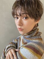 パーク(PARK)&nbsp;【PARK】カーキベージュ×ニュアンスカーリー