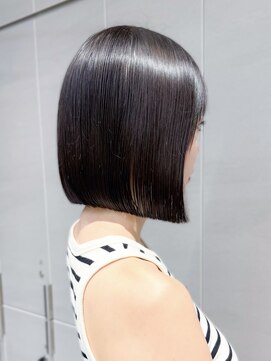 ロンド ロワール 門前仲町(Lond Loire) ボブショートボブ縮毛矯正ベージュグレージュ門前仲町