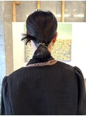 tight chignon