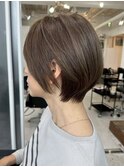 ミセスショート×白髪ぼかしカラー30代40代50代60代