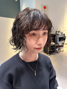 アム(amu) ボブパーマ/パーマボブ/デジタルパーマ/ミニボブパーマ/黒髪ボブ