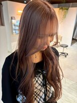 クレヨン ケース(Crayon case) 小顔◎大人可愛いブラウン愛されくびれ巻きラフウェーブ