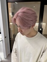 ナンバー 竪町(number+) ハイトーン×ミルクティーピンク◎センターパート