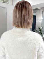 エイチエムヘアーホーム 池袋2号店(H M hair home)&nbsp;ミニボブレイヤー/レイヤーカット/ウォームベージュ/顔周り/池袋