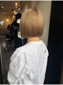 10代20代30代/ボブ/ミルクティーベージュ/ケアブリーチ