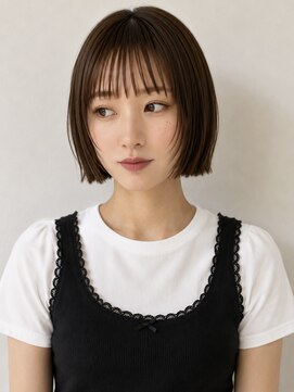 ノラ ギンザ(NORA GINZA) 切りっぱなしボブレイヤーボブ髪質改善20代30代面長銀座