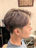 シルバーアッシュ アップバング【京都市 理容室】