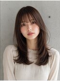 レイヤーカット髪質改善カラー透明感カラー顔まわりカット