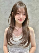 ロンドネートゥル 新潟(Lond naitre) 残留しないミルクティベージュ×ハッシュレイヤーカット