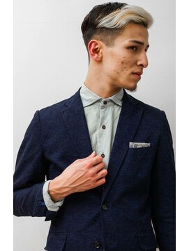 メリケンバーバーショップ コウベ(MERICAN BARBERSHOP KOBE) 刈り上げオールバックツーブロックビジネスstyleにイメチェン