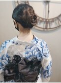 お花アップスタイル
