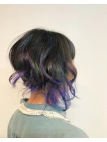 リラ ヘア サロン(rela hair salon) 個性派レインボーフレンチボブ