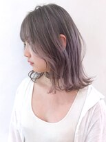 アイティーバイアルバム 藤沢店(IT by ALBUM) ラベンダーグレージュ_ココアブラウンフリンジウェーブ_ba300111