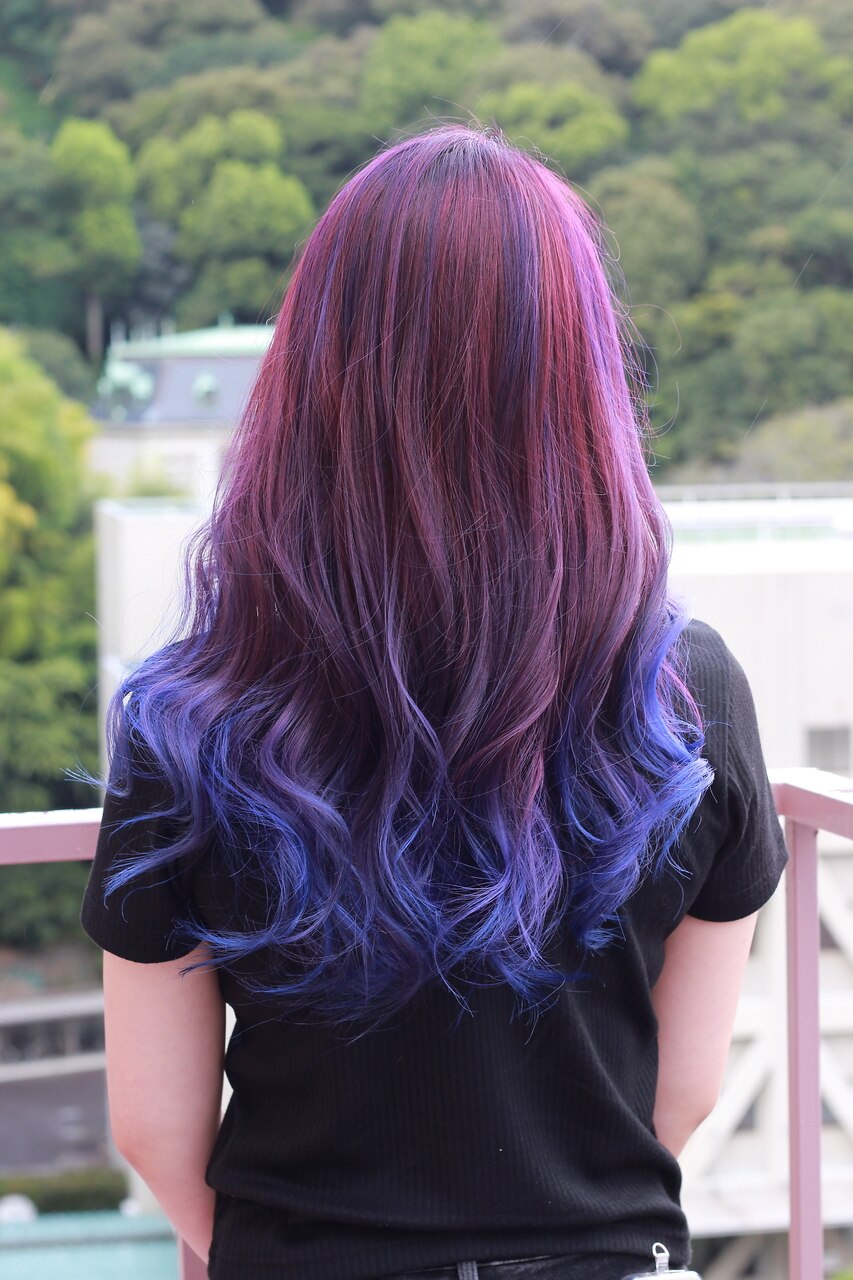 ハイライト #グラデーション #パープル #ラベンダー #紫カラー