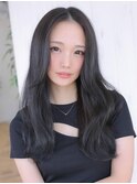 《Agu hair》大人クールな黒髪女神ロング