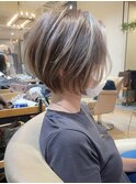 くびれショート/マロンブラウン/大人ショートボブ／山口○