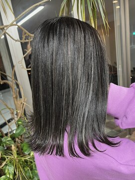 ヴィフ 大船(VIF) グレージュカラー/黒髪/ハイライト/ハイトーンカラー/ロングヘア