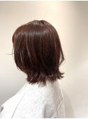 くびれボブ×大人可愛いピンクブラウンカラー20代30代
