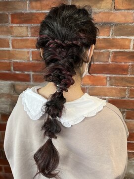 ヘアメイク エンデュー(hair make EnDeux) カラー編み下ろし