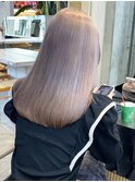ミルクティーベージュダブルカラーケアブリーチハイライト
