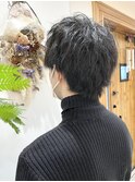 【メンズMIXパーマ】波巻き 八戸 ピンパーマ 20代30代40代