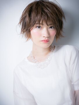 カバーヘア ブリス 戸田公園西口店(COVER HAIR bliss) グレーベージュ似合わせカットくせ毛ショートv戸田公園20代30代