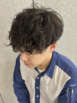 ニアウ 太田店(Niau) メンズパーマシャドウパーマ波巻きスパイラルパーマアイブロウ