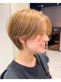 大人ショートボブ丸みショートカットマッシュショート