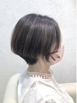サイン(SIGN)&nbsp;前下がりショートヘア/30代40代50代/縮毛矯正/ショコラベージュ