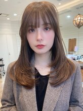 ネオリーブ アンド 渋谷店(Neolive &) 黒髪/ホブルフ/ネビージュ/小顔/ワンレン/レイヤーカット