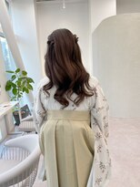 袴着付け/卒業式着付け/袴ヘアセット/袴ヘアアレンジ/卒業式ヘア