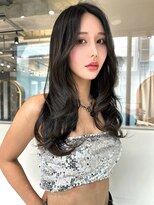 ロンドメリア 天神大名店(Lond Melia) 小顔に見せるヘア/ワンレン/ボブウルフ/ネビージュ/黒髪カタログ