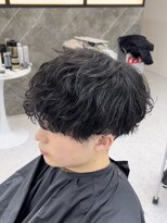 メンズカット リア(Men’s cut riah)&nbsp;波巻きスパイラルパーマメンズマッシュパーマツイストパーマ