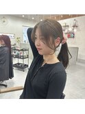 顔まわりカット/前髪/レイヤー/姫路レイヤー/韓国ヘア