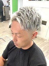 バングー(VANGOO) 鬼ホワイトメッシュフェード