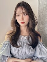 ミリ(mm)&nbsp;＊20代大人女子＊くびれヘア＊透明感グレージュ