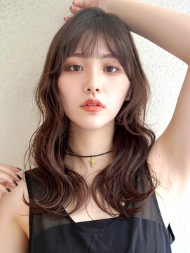 ブゾン(buZon) 【buZon ブゾン】ロングウェーブ×前髪グレージュカラー