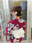 シニヨンヘアアレンジ