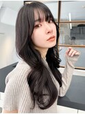 20代30代◎秋カラー韓国風レイヤーシースルー前髪