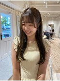 ロングヘアー×オリーブカラーくびれヘア8/27