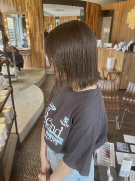 ヘアラウンジ アングゥ(hair lounge ungu) オリーブグレージュBOB