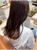 前髪/アンブレラカラー/こなれミディ/イメチェン/ウェーブパーマ