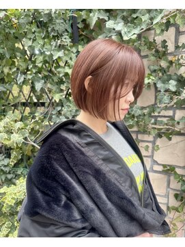 ティムヘアー(tim hair) ▲秋色スモーキーアンバー×プツっとボブ▲tim hair