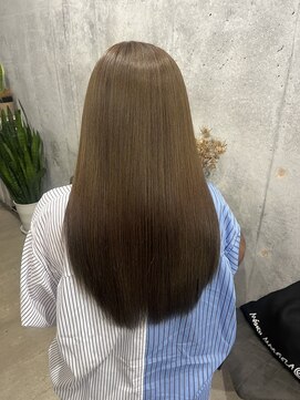 アンフィニ 延岡(Anfini) ブリーチ無しダブルカラーで叶うベージュスタイル