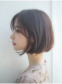 #ショートボブ#ダークブラウン#髪質改善