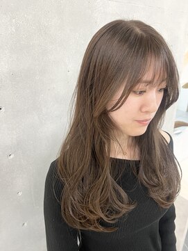 ネオリーブカフ 鶴ヶ峰店(Neolive caff) レイヤーカット×ヌードベージュ