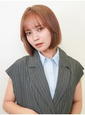 【La fith】切りっぱなしボブ×ダブルカラー×シースルーバング