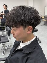 フゥ 宇都宮戸祭(FeU) 宇都宮メンズカットメンズパーマ波巻きスパイラルシャドウパーマ