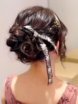 フォーエス(4S)&nbsp;ふわふわシニヨン ～結婚式お呼ばれヘアアレンジ～