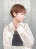 ハンサムショート/丸みショートボブ/20代30代40代50代/顔周り
